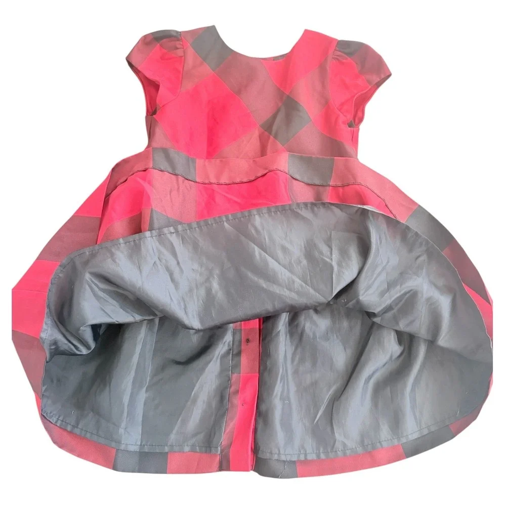 Ralph Lauren Toddler Girls Red Black Plaid Dress with Bloomers 24M Holiday